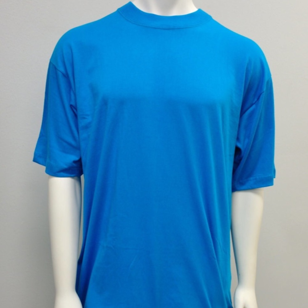 Gemrock Plain Crewneck Aqua Blue Shirt